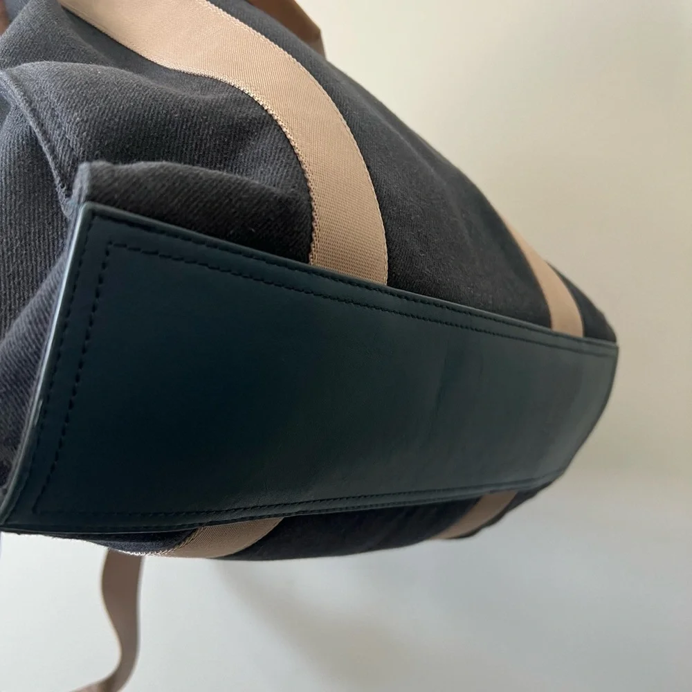 Ted Baker Navy Tote with Tan Straps